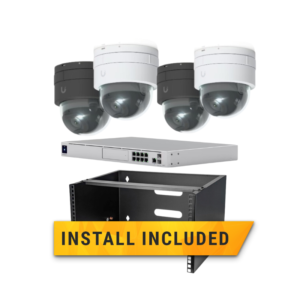 Security camera system installation included.