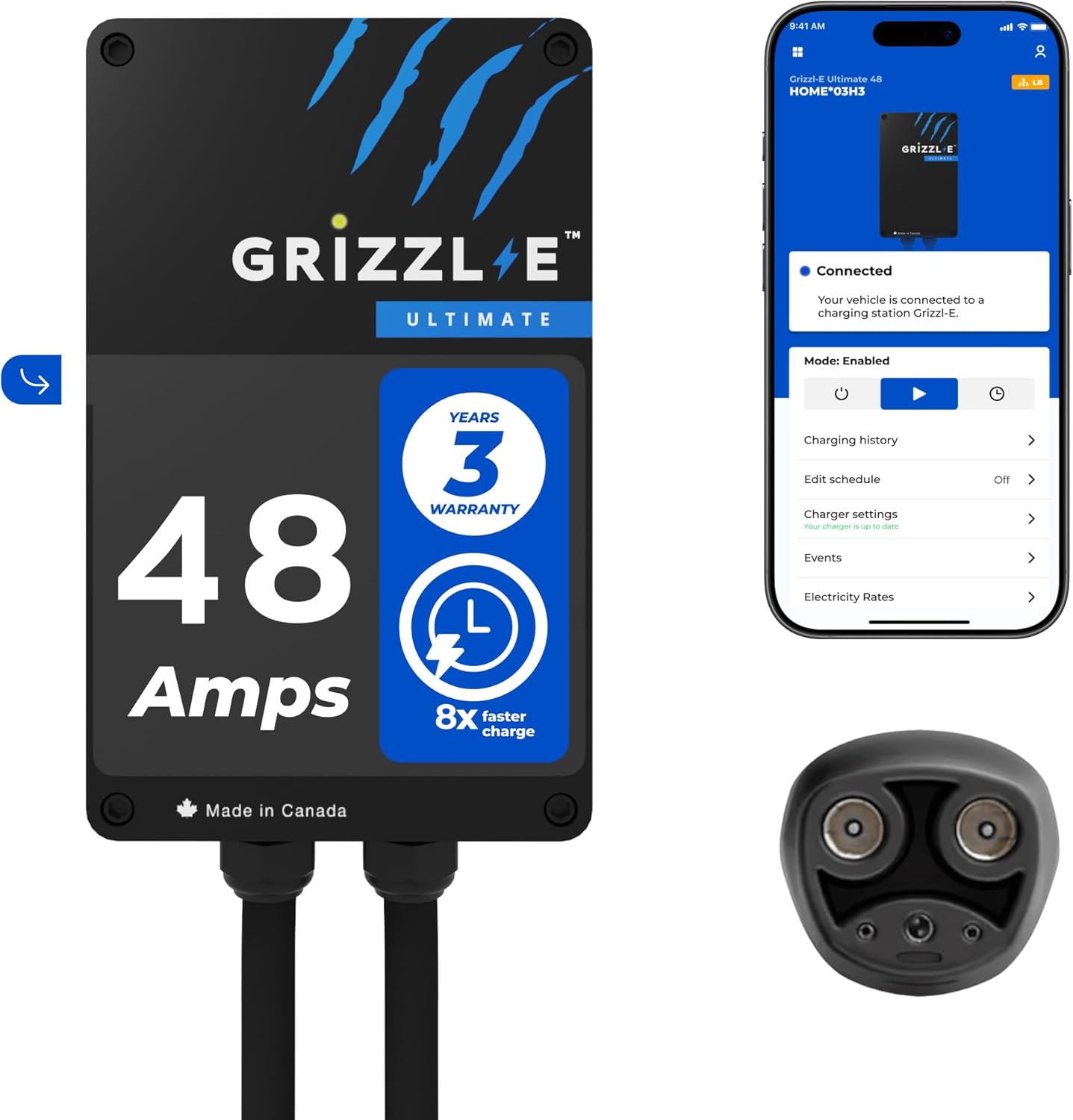 Level 2 EV Charger + Install | Grizzl-E Ultimate 48A | Wi-Fi & Canadian Made | Power Blitz Electrical - Image 4