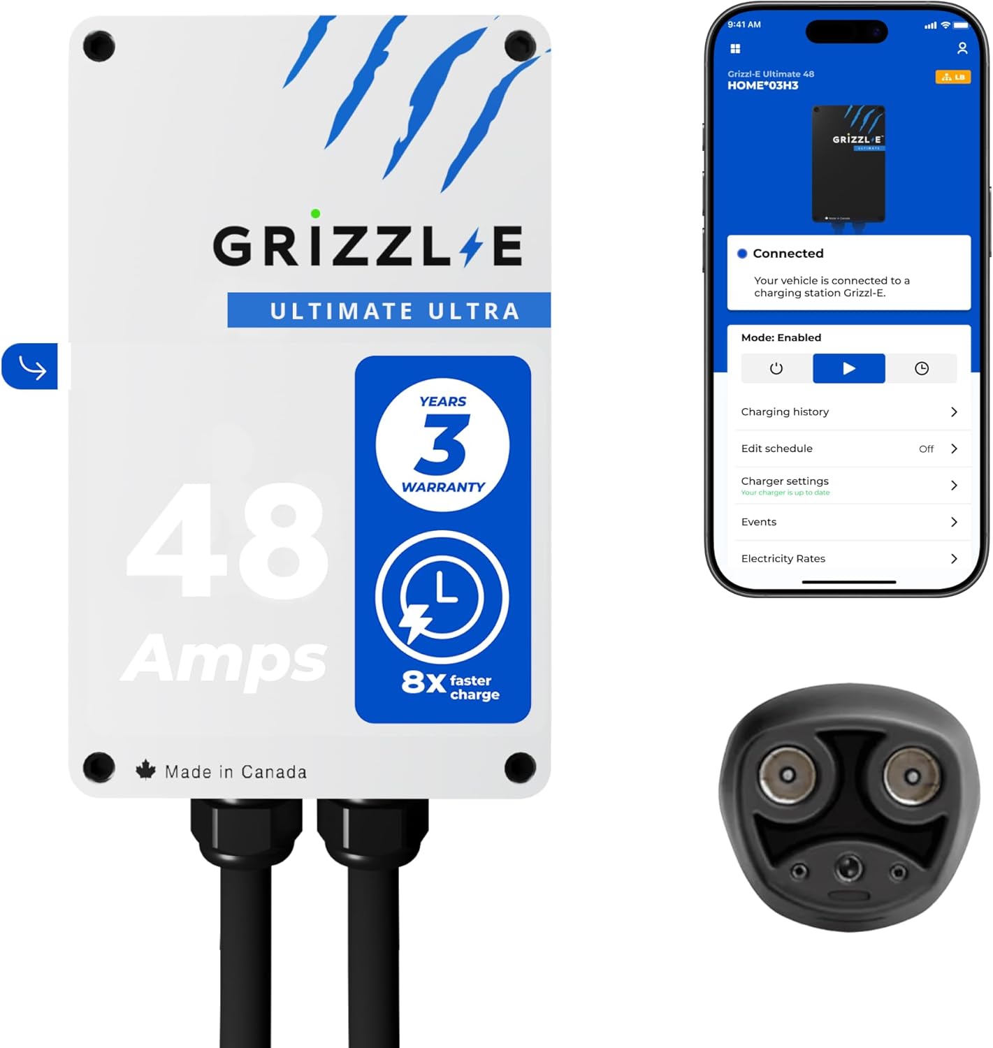 Level 2 EV Charger + Install | Grizzl-E Ultimate 48A | Wi-Fi & Canadian Made | Power Blitz Electrical - Image 6